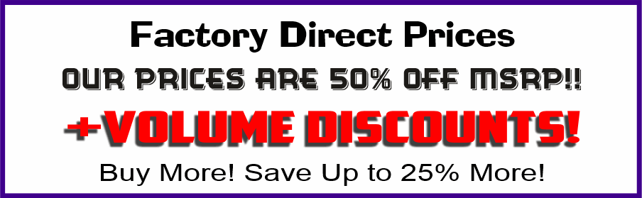 Factory Direct Blinds and Wallpaper Discount Banner